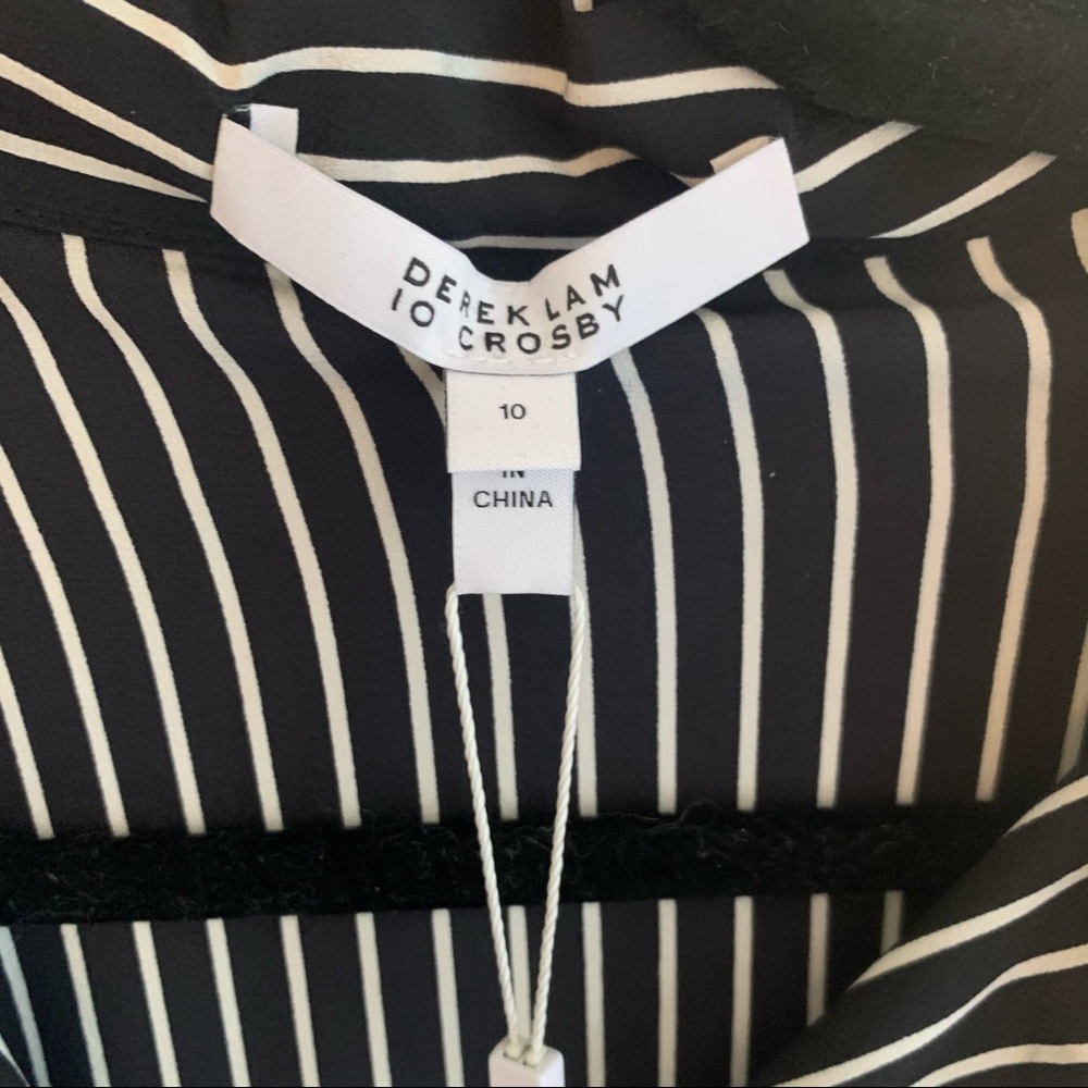 NWT Derek Lam 10 Crosby silk pajama-style blouse - Picture 3 of 6